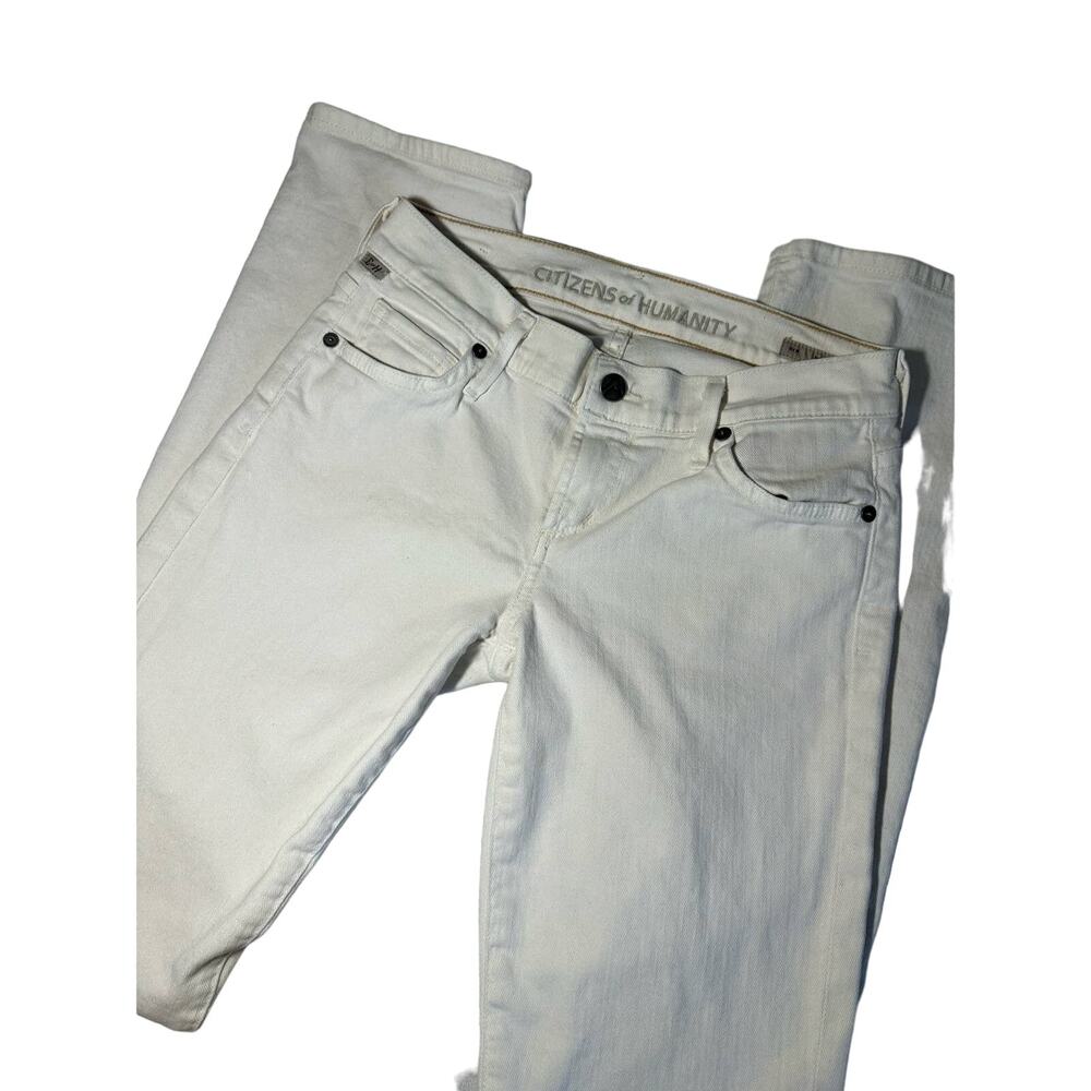 Citizen Of Humanity White Skinny Jeans Size 25